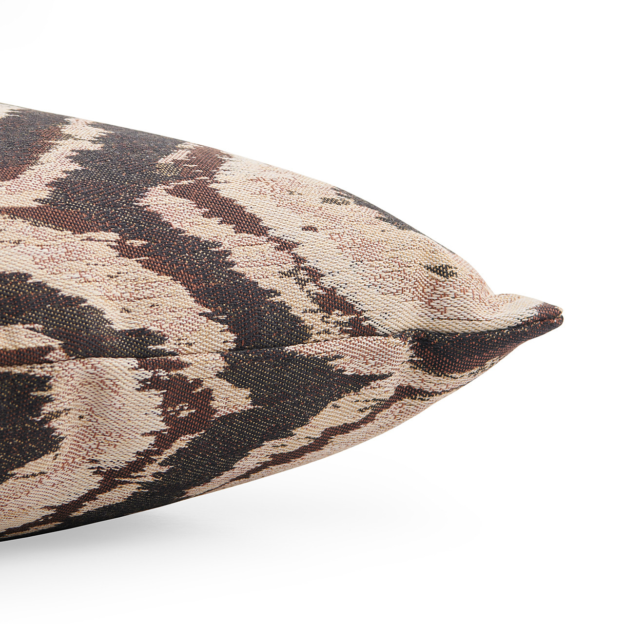 18 in. Beige Ikat Throw Pillow | Chair King Backyard Store