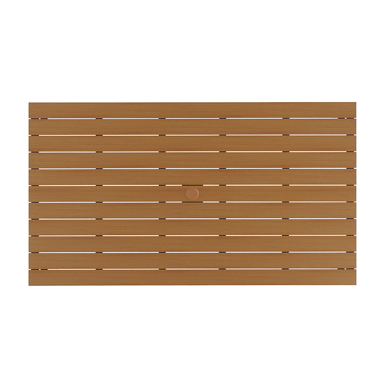 Sonoma Aged Bronze Aluminum with Natural Poly Rattan Slat Top 72 x 40 in. Dining Table