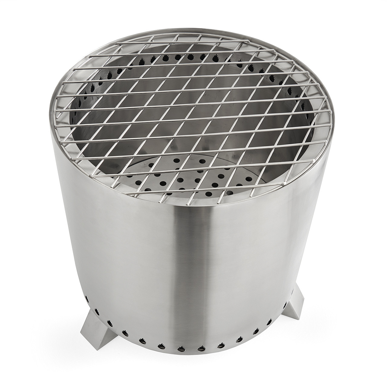 16 in. Round Stainless Steel Smokeless Fire Pit