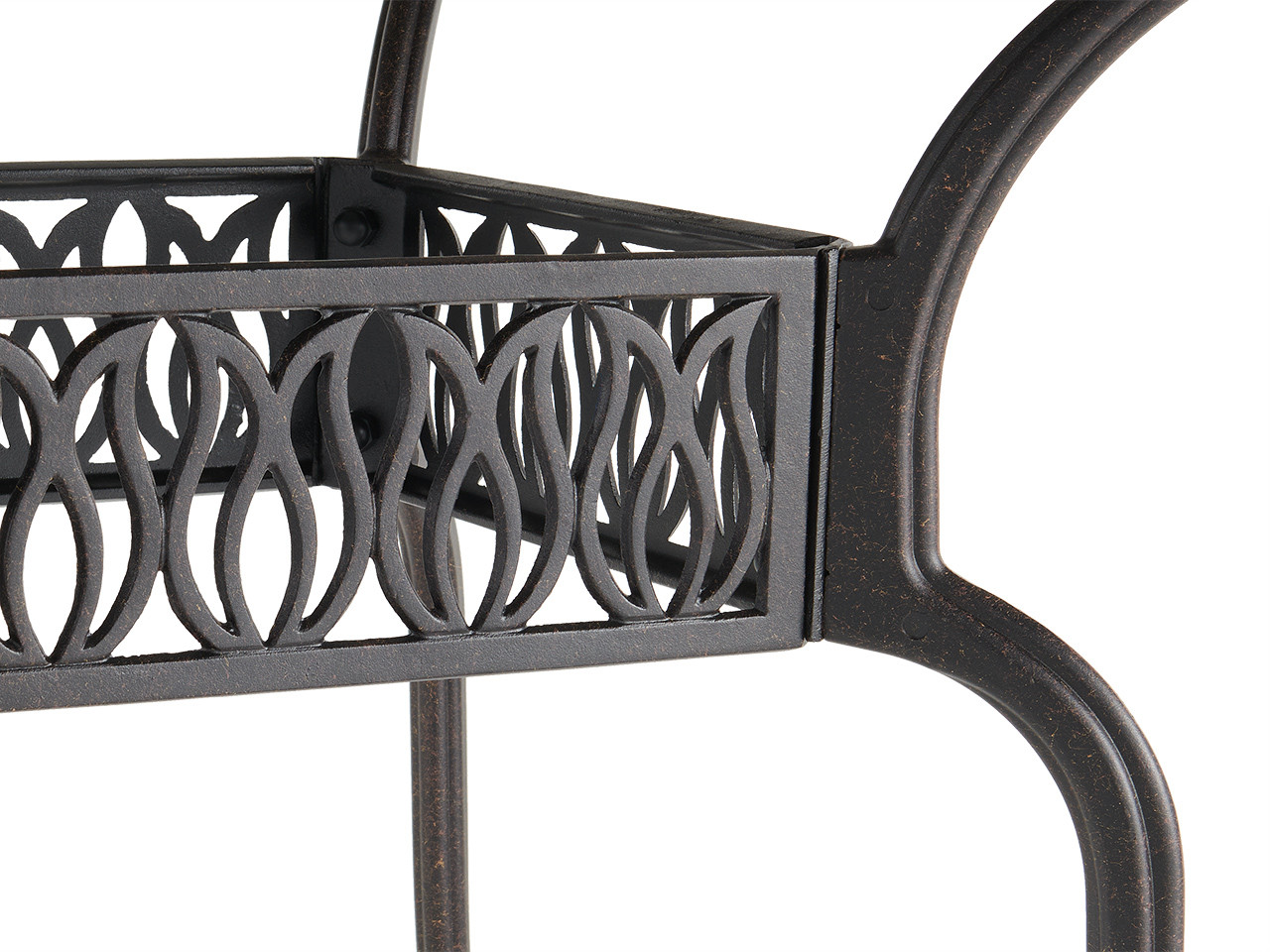 Cadiz Aged Bronze Cast Aluminum 54 in. D Dining Table