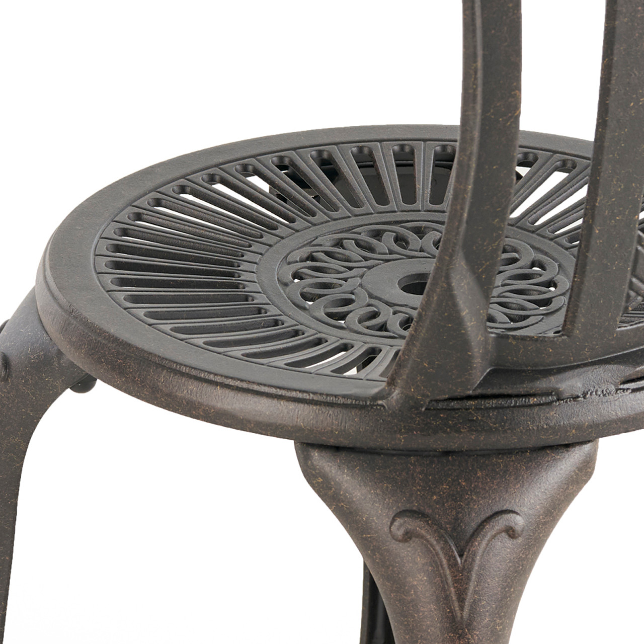 Windsor Aged Bronze Cast Aluminum Bistro Chair