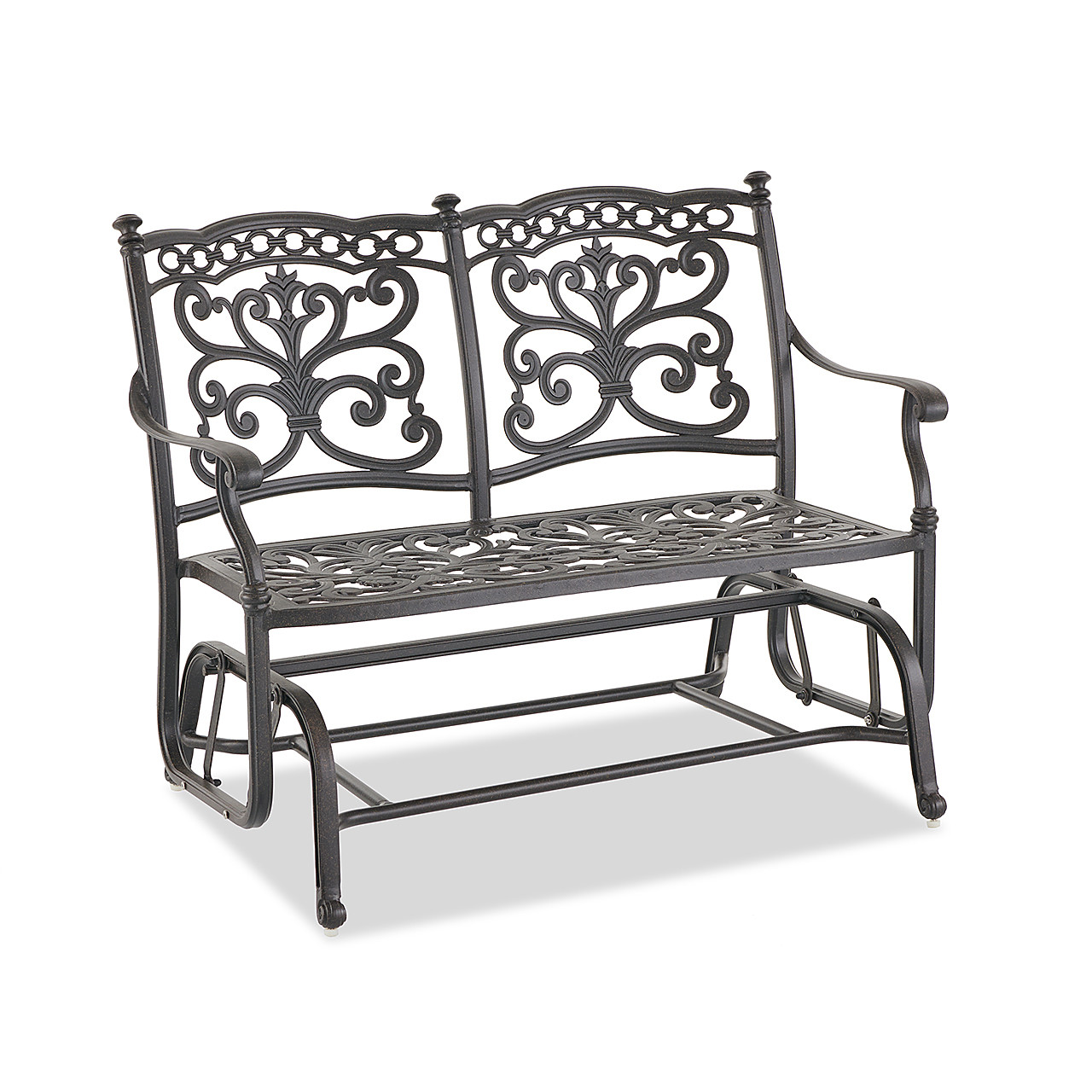 aluminum loveseat glider