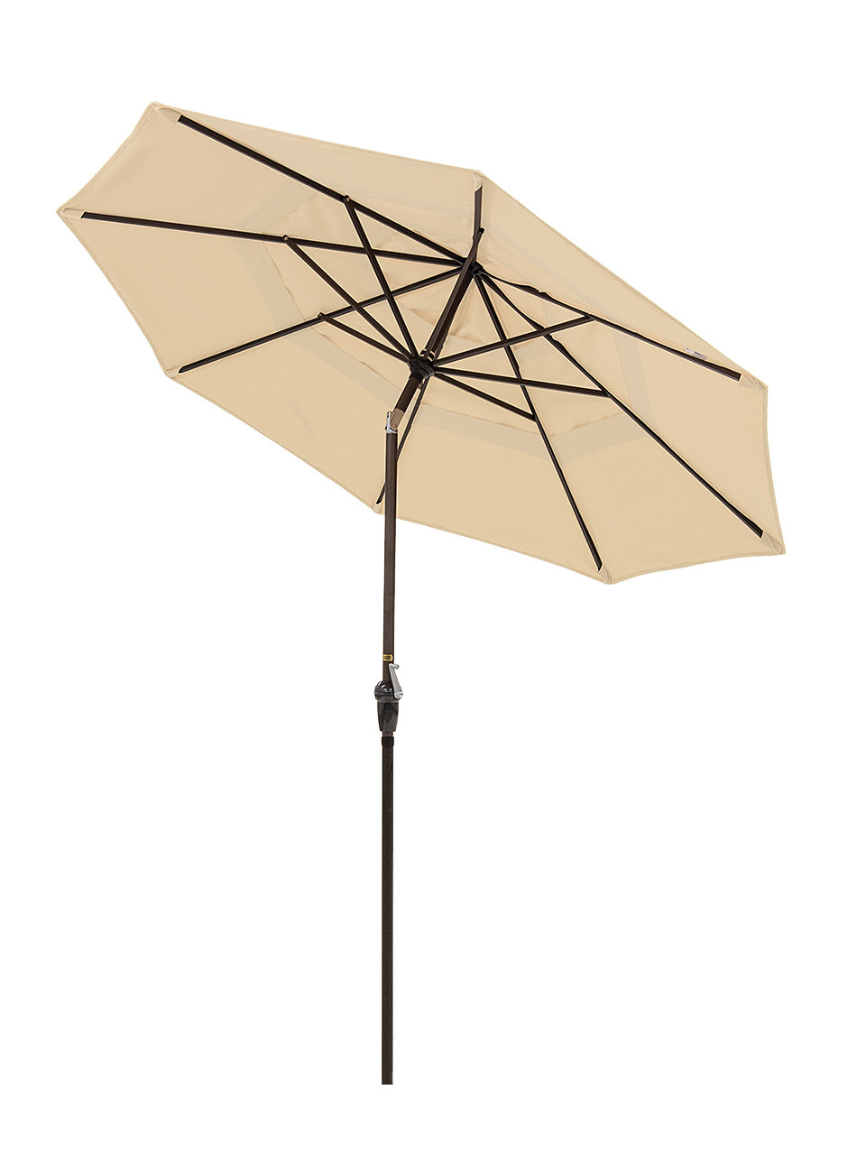 California Umbrella 9 ft. Antique Beige Canopy and Bronze Aluminum Market Umbrella