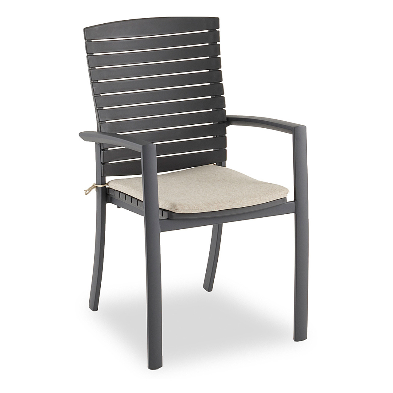 dark grey plastic garden chairs