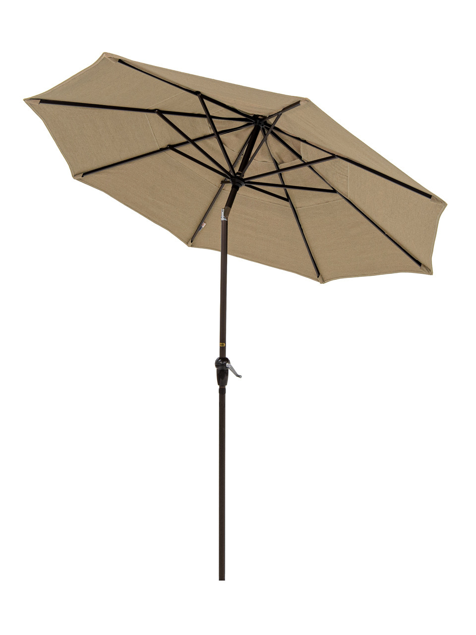 California Umbrella 9 ft. Linen Pampas Canopy and Bronze Aluminum Market Umbrella