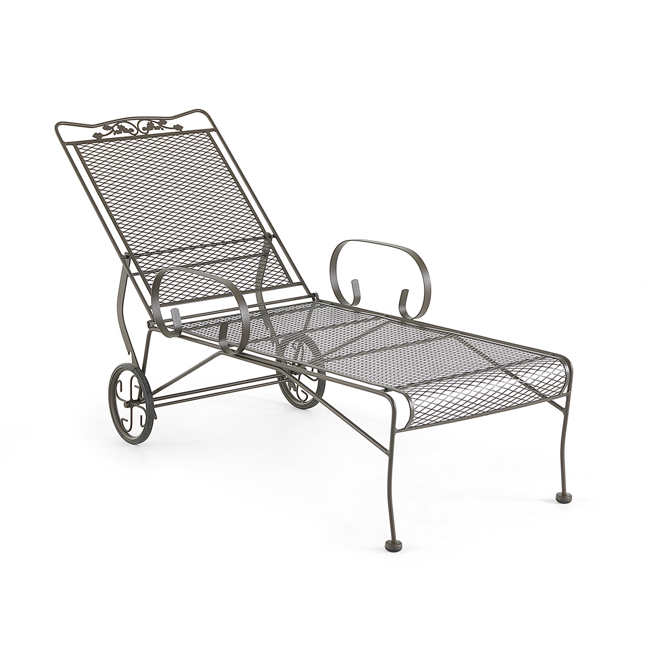 wrought iron chaise lounger