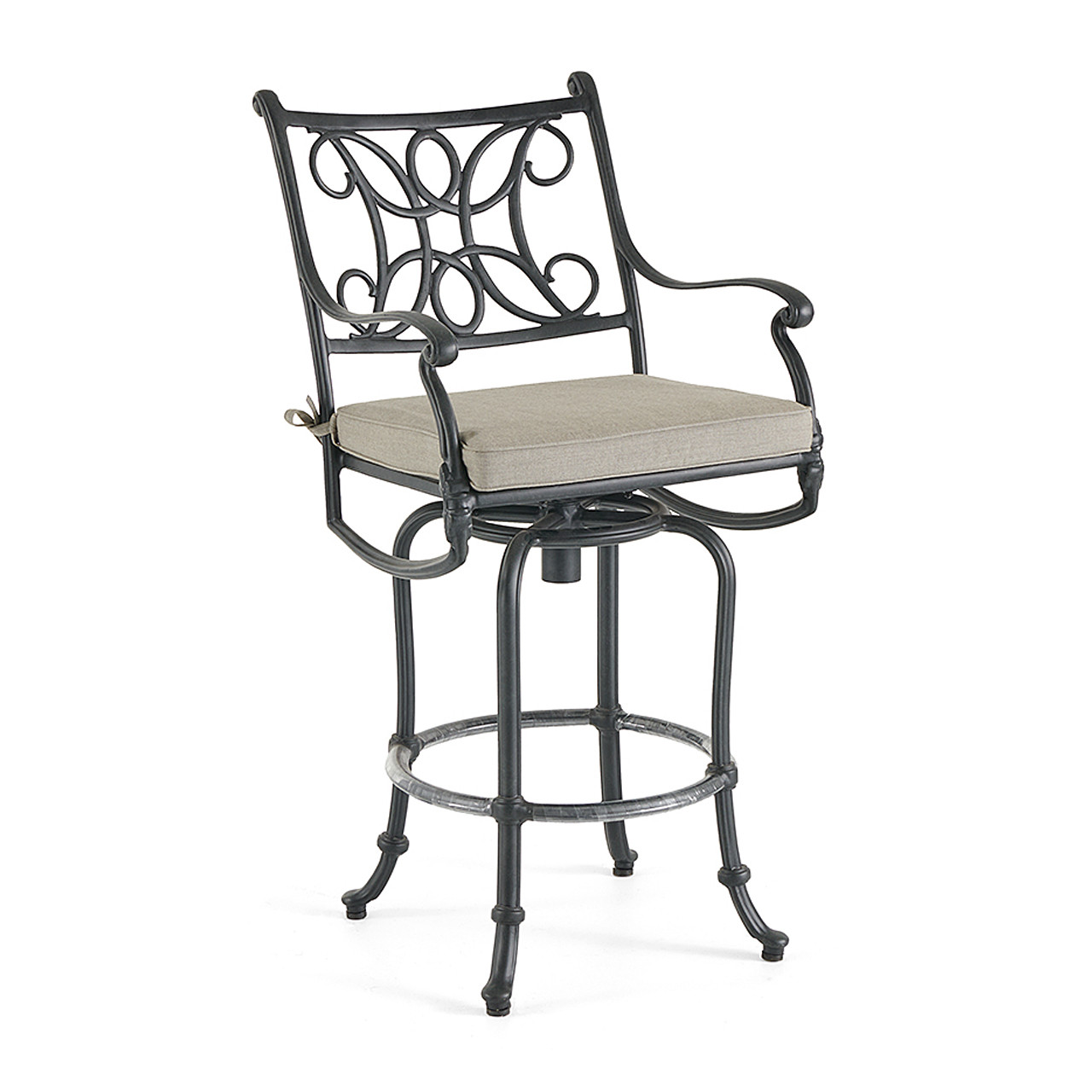 Chateau Rust Aluminum and Swivel Bar Stool