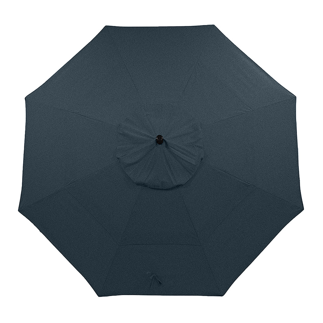 Treasure Garden 9 ft. Navy Canopy and Champagne Aluminum Market Umbrella (UM810)