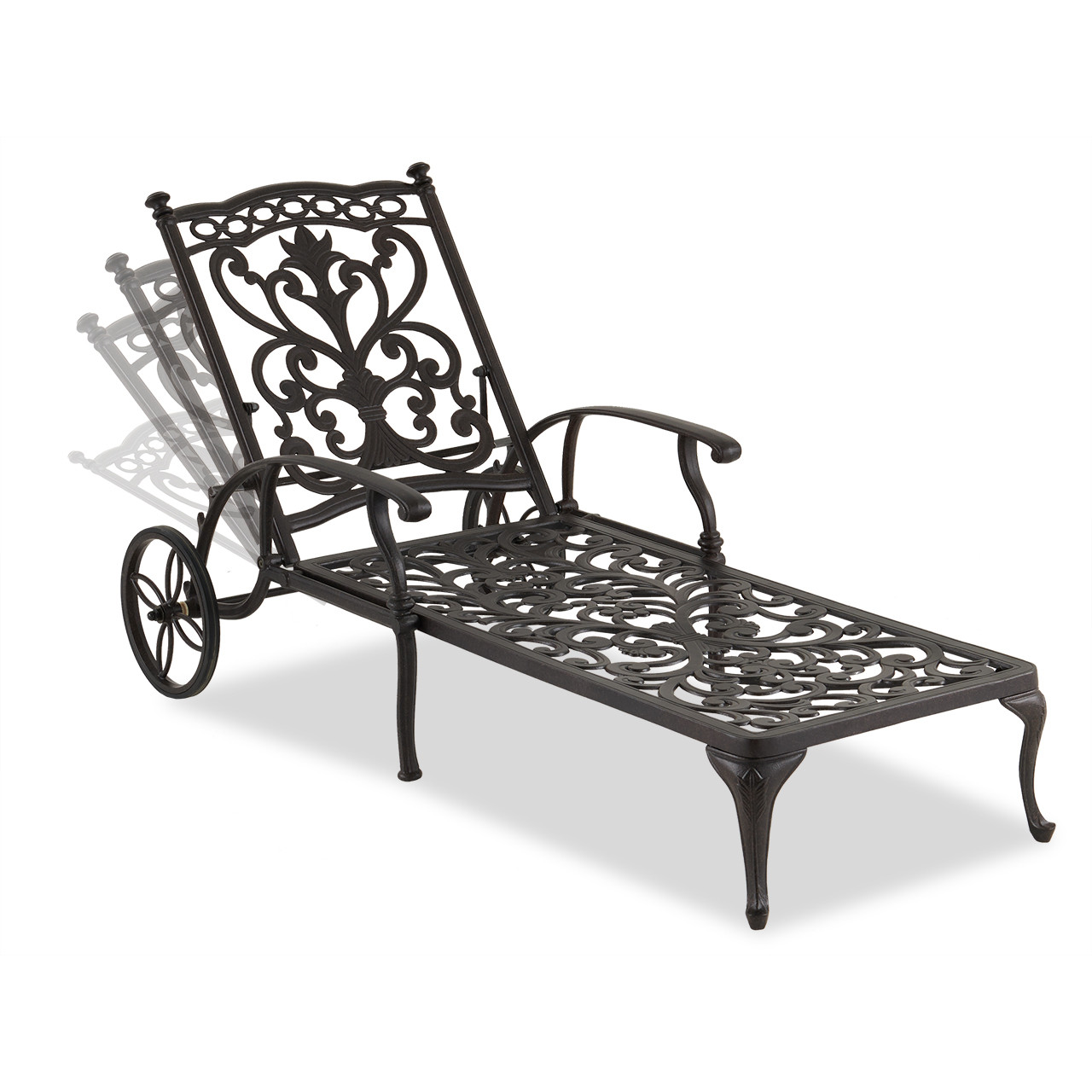 cast aluminum chaise lounge chairs