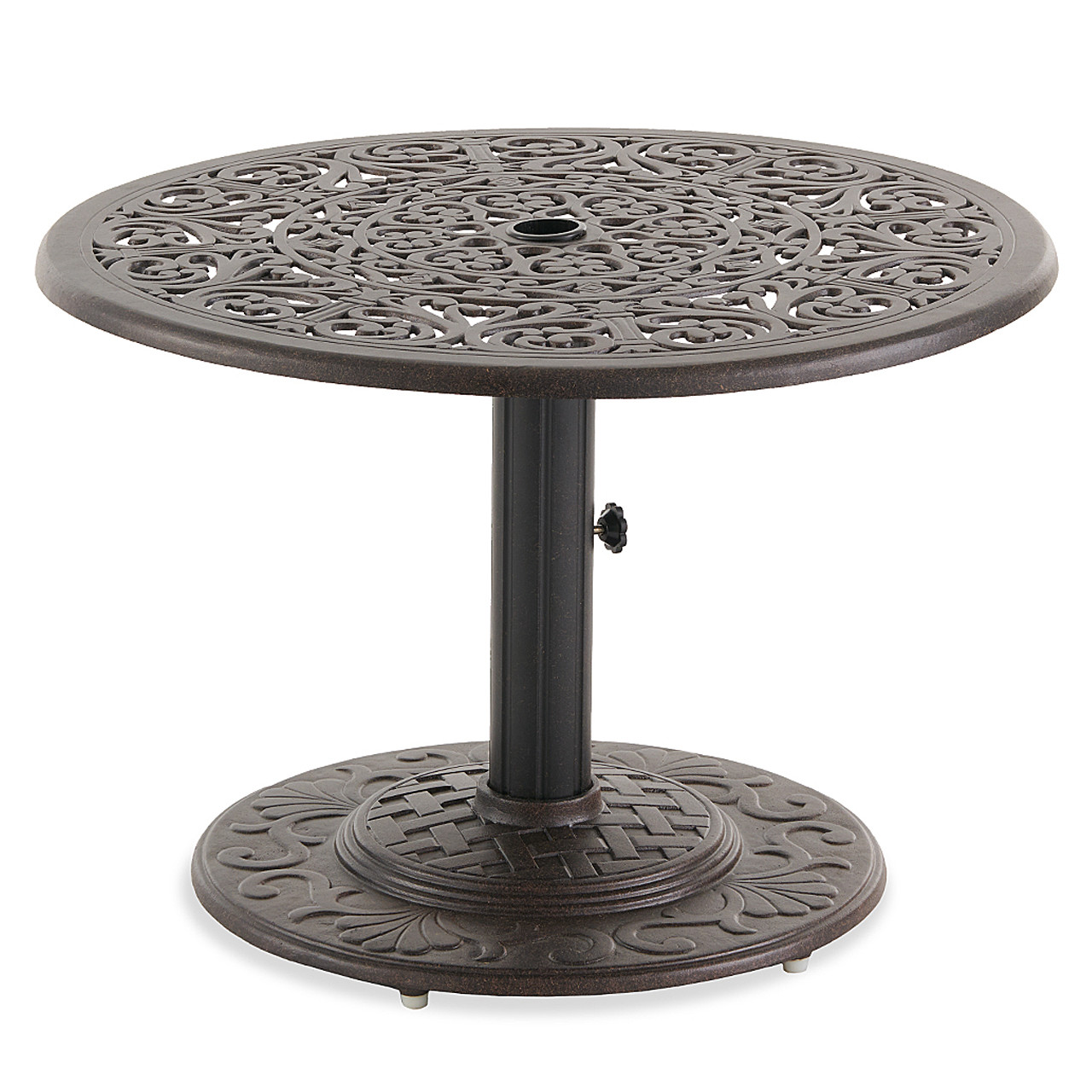 Milan Aged Bronze Cast Aluminum 30 in. D Side Table