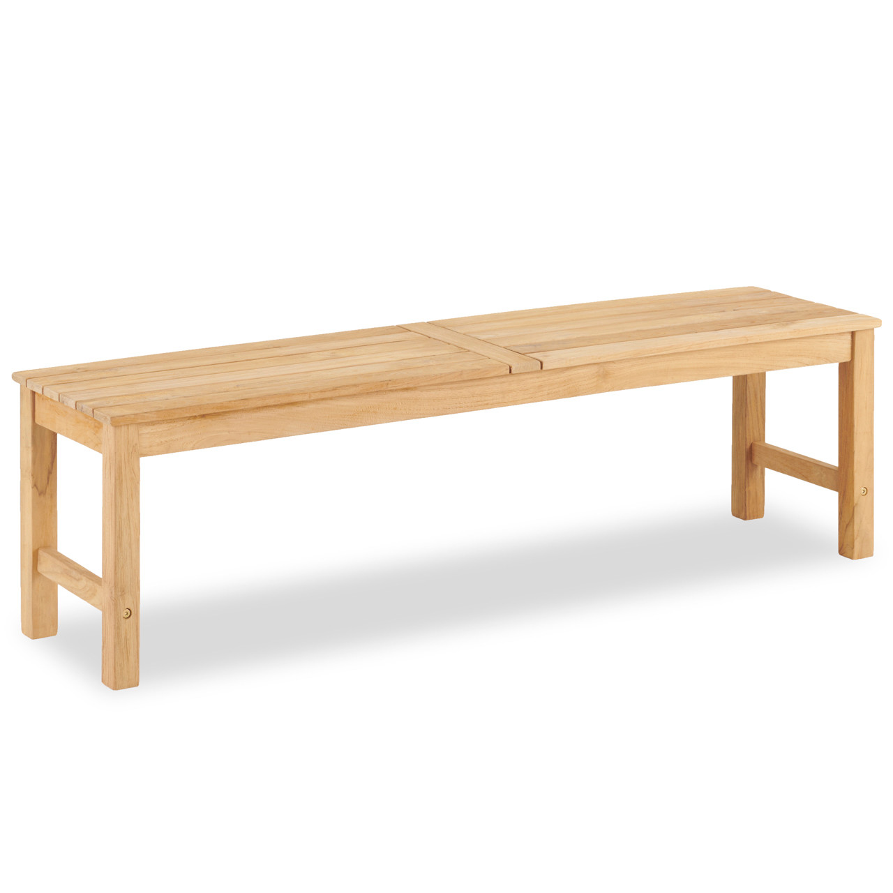 Mandalay Natural Stain Reclaimed Teak 60 x 15 in. Backless Bench