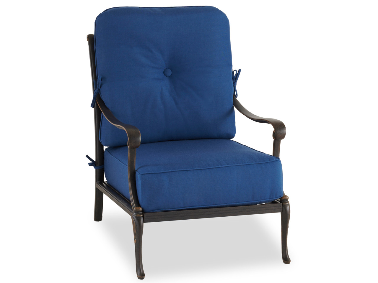 2 Pc. Sparkle Baltic Outdura Button-Tufted Self-Welt Estate Club Chair Cushion