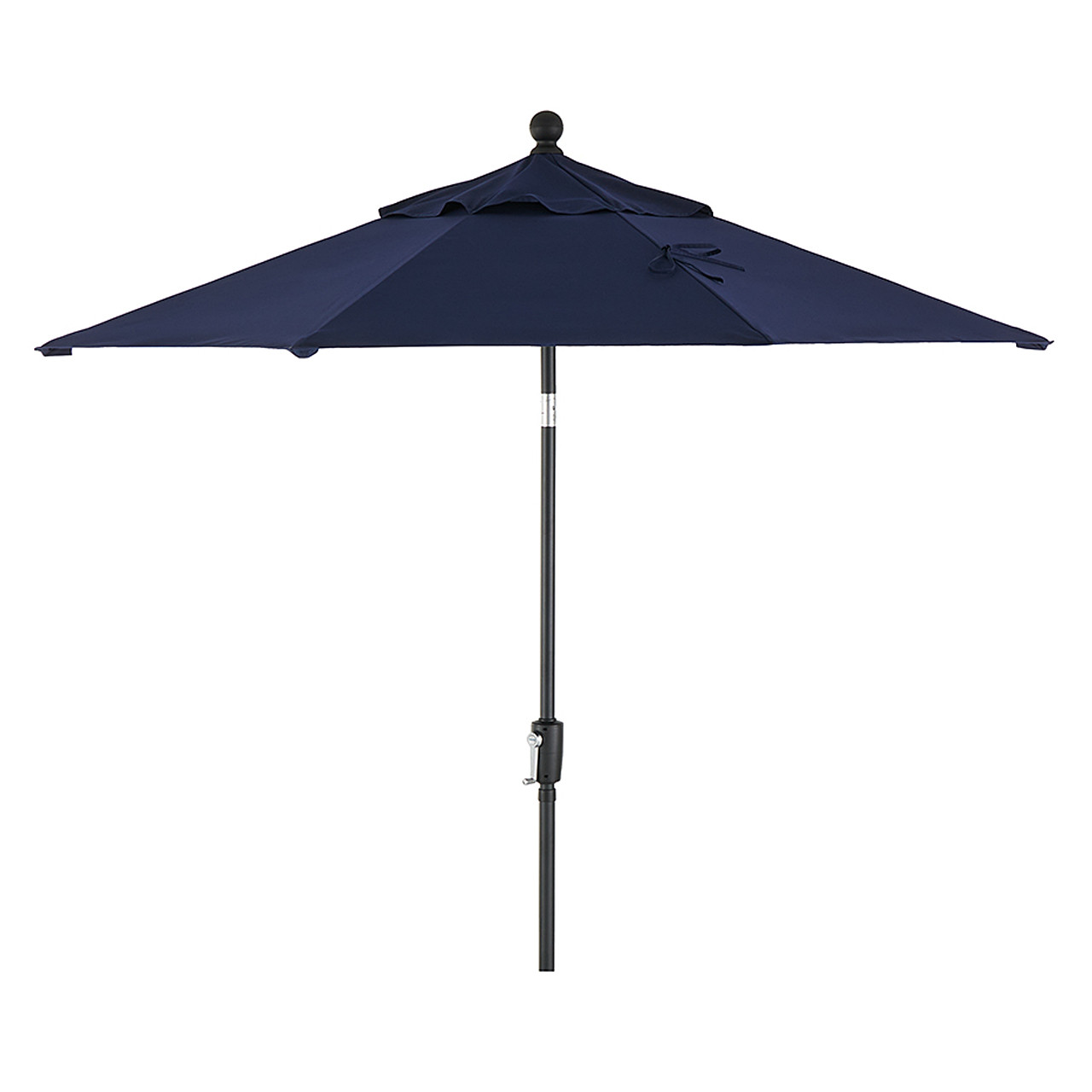 Treasure Garden 7.5 ft. Navy Canopy and Black Aluminum Market Umbrella (UM907)