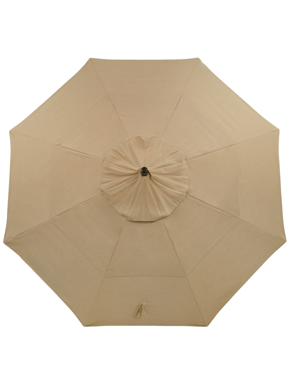 California Umbrella 11 ft. Canvas Heather Beige Canopy and Bronze Aluminum Market Umbrella