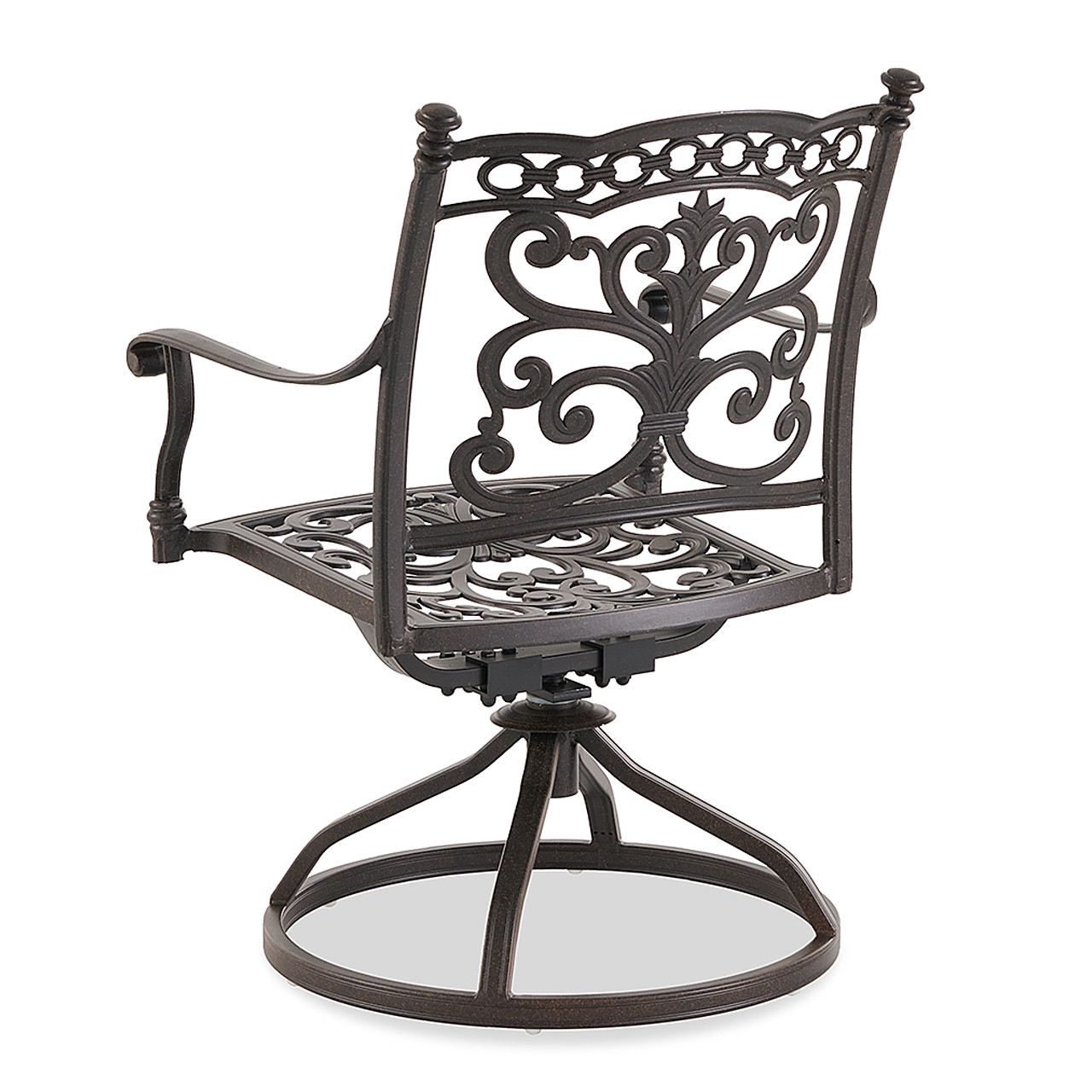 Milan Aged Bronze Cast Aluminum Swivel Rocker