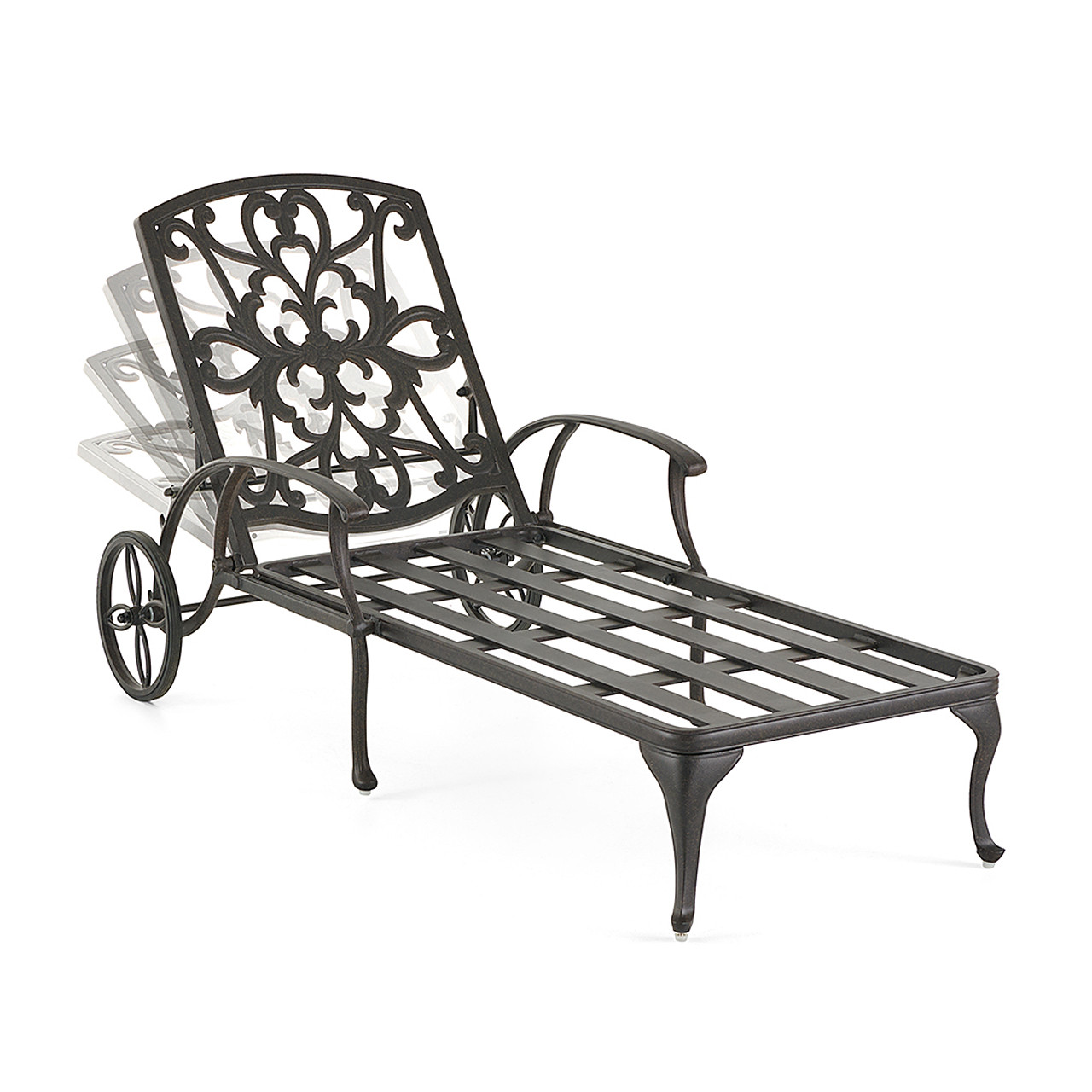 Carlisle Aged Bronze Cast Aluminum Chaise Lounge