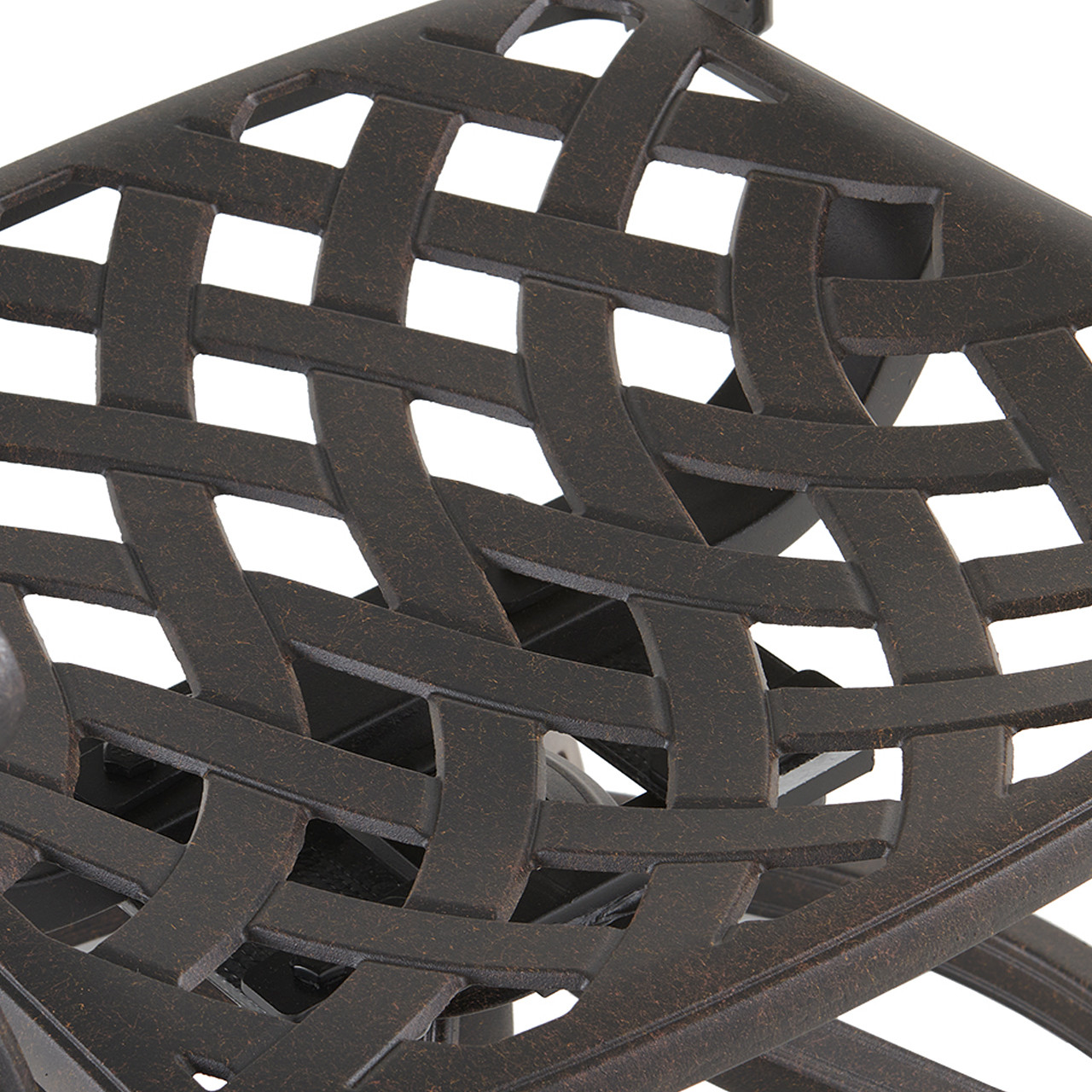 Tivoli Aged Bronze Cast Aluminum Swivel Gathering Height Chair