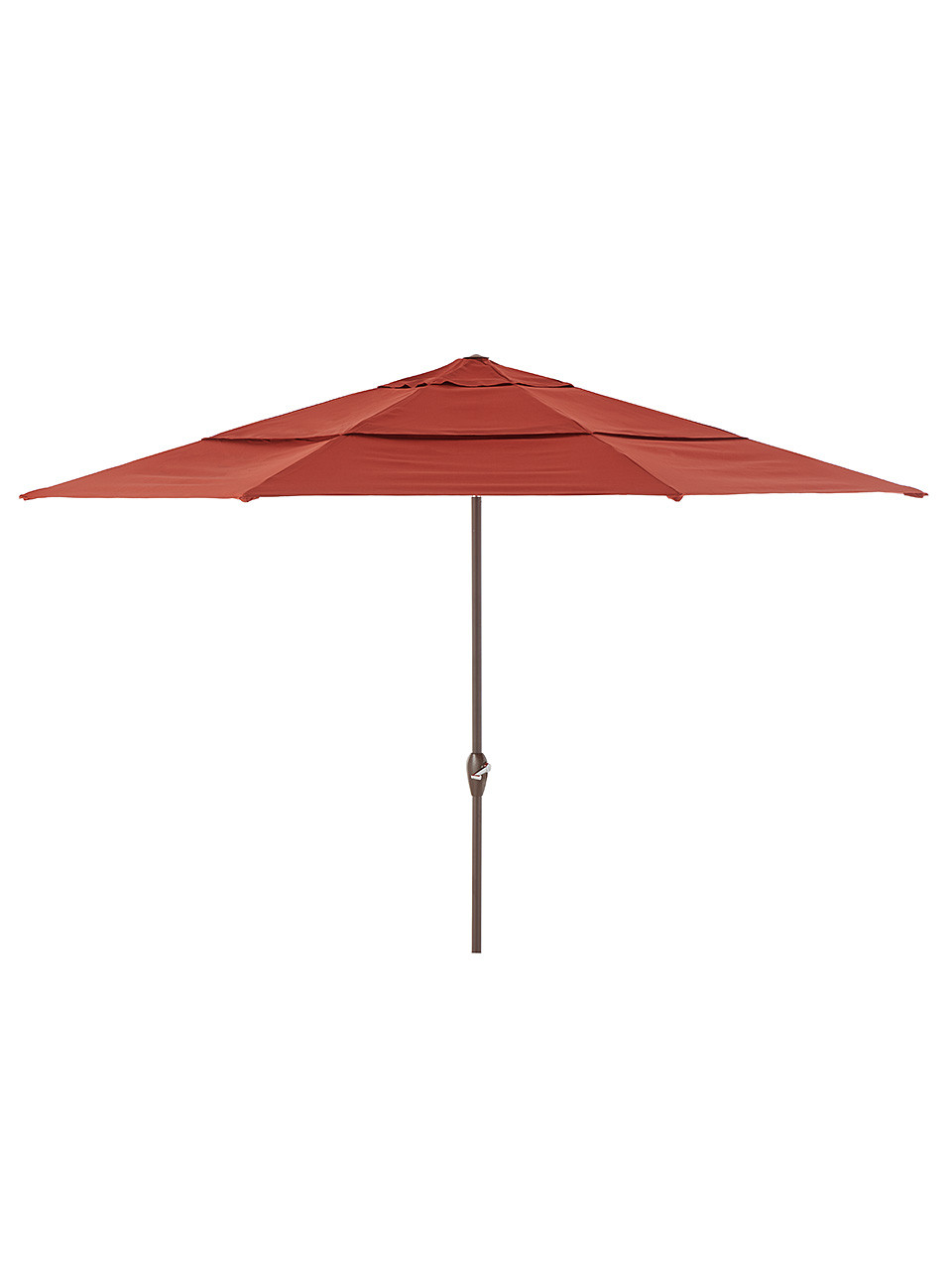 Tempo 11 ft. Brick Canopy and Bronze Aluminum Market Umbrella
