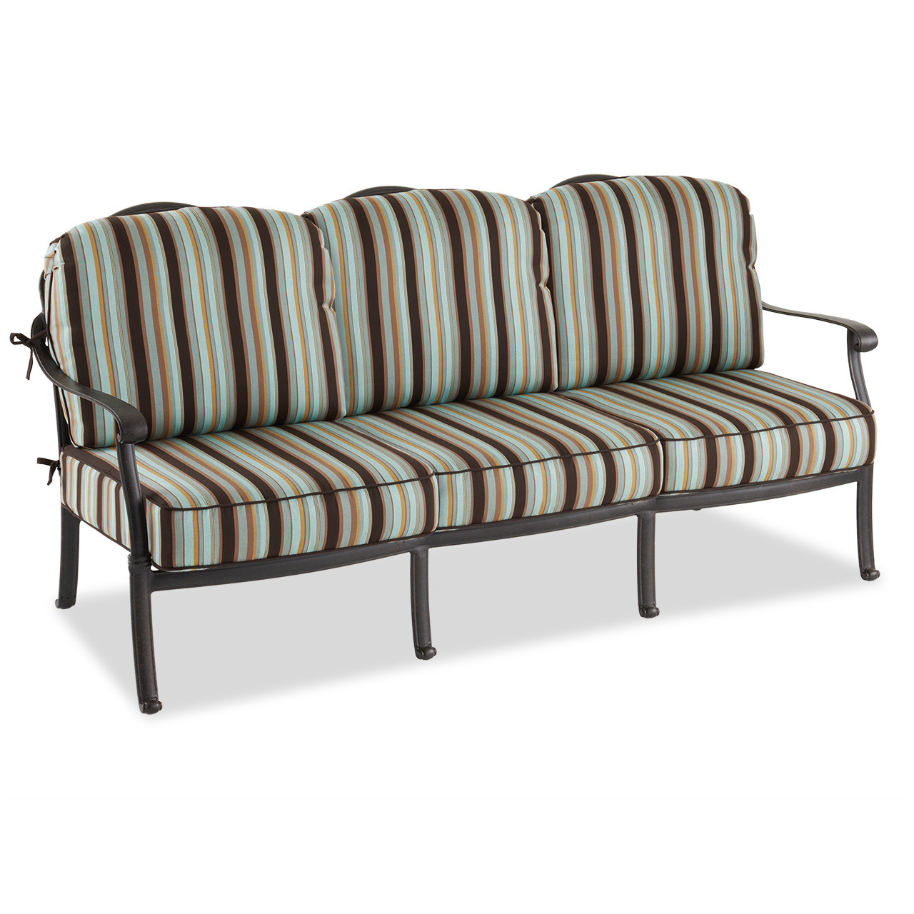 Cadiz Aged Bronze Cast Aluminum Sofa