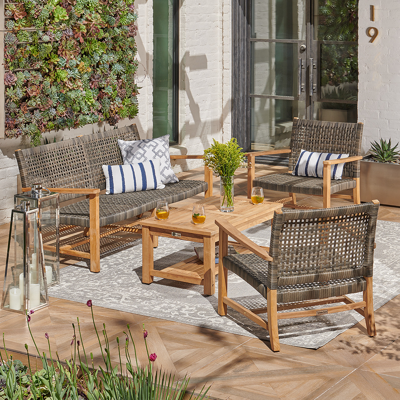 Traditional wicker clearance patio furniture