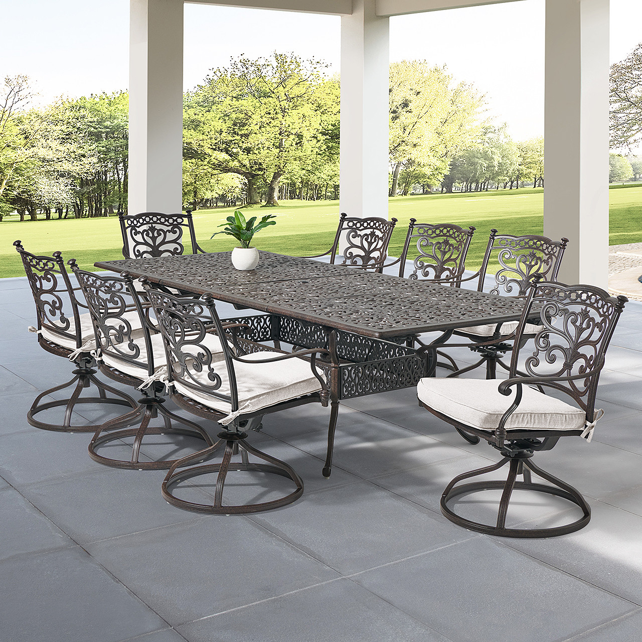 Castelli 9 piece 2025 dining set with cushions