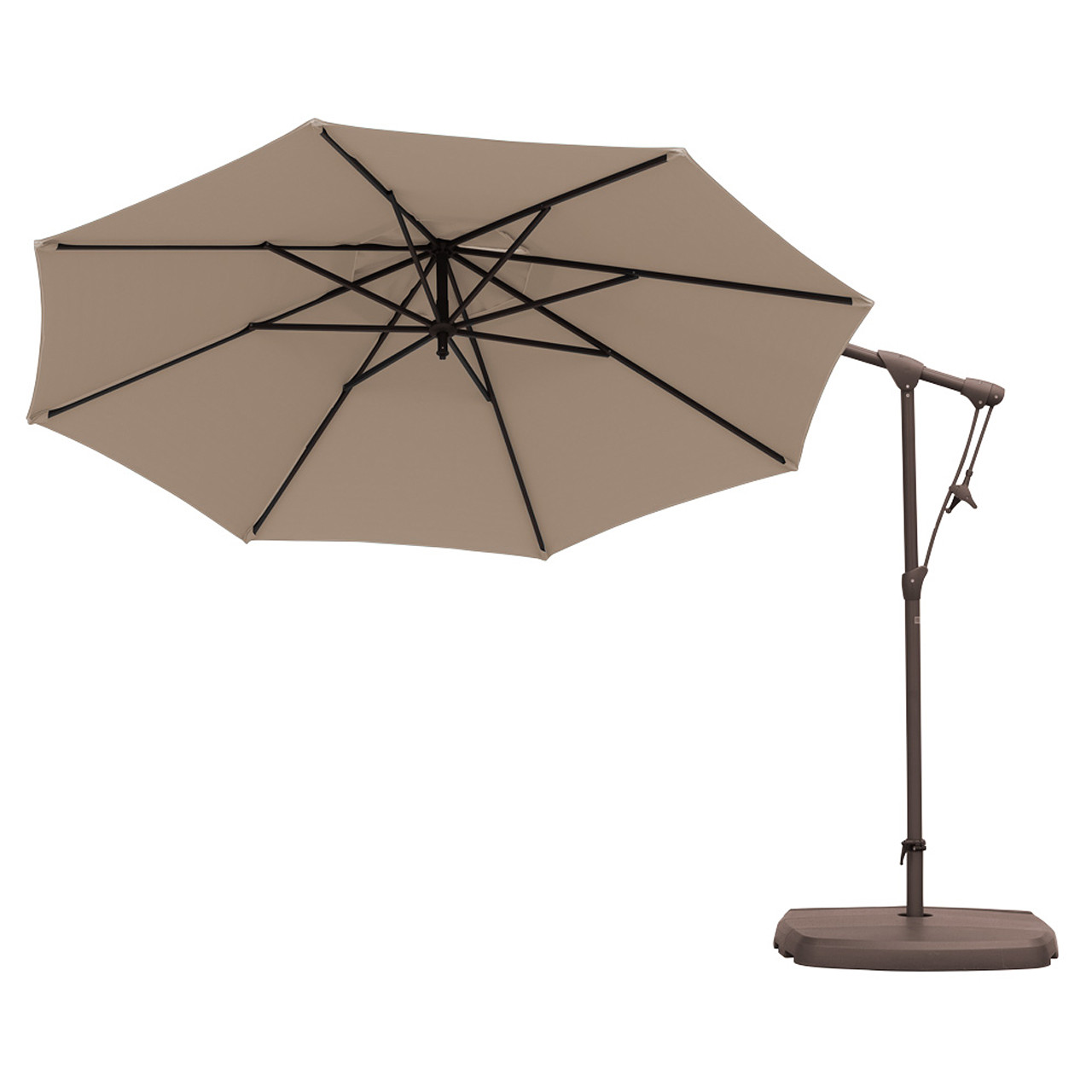 Treasure Garden 10 ft. Bronze Aluminum Cantilever Umbrella (AG19)