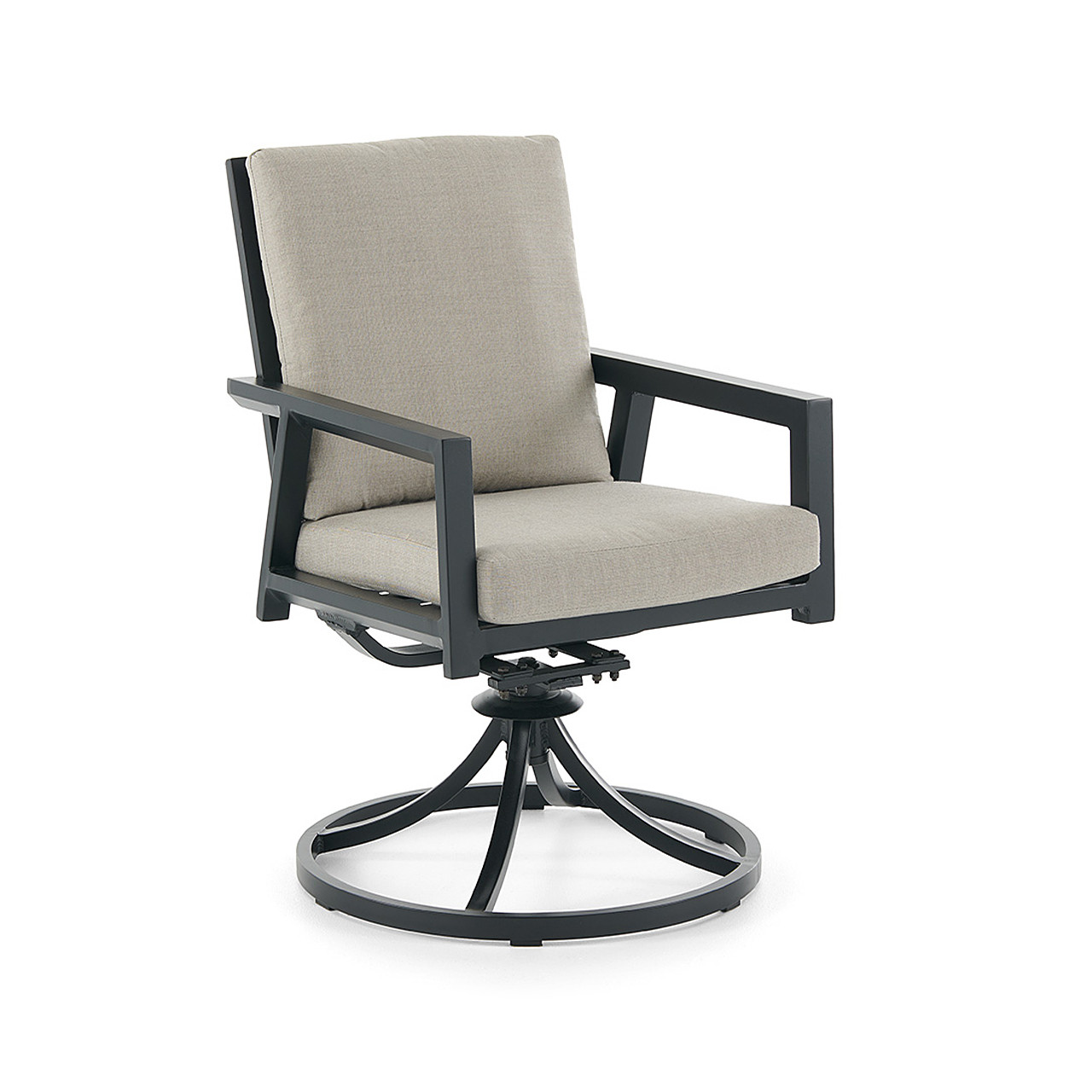 Marino Midnight Aluminum with Cushions Swivel Rocker