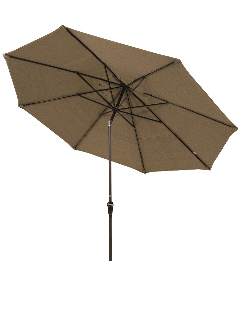California Umbrella 11 ft. Linen Pampas Canopy and Bronze Aluminum Market Umbrella