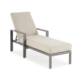 Soho Midnight Aluminum and Cushion Chaise Lounge