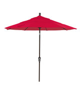 California Umbrella 9 ft. Flagship Ruby Canopy and Bronze Aluminum Market Umbrella