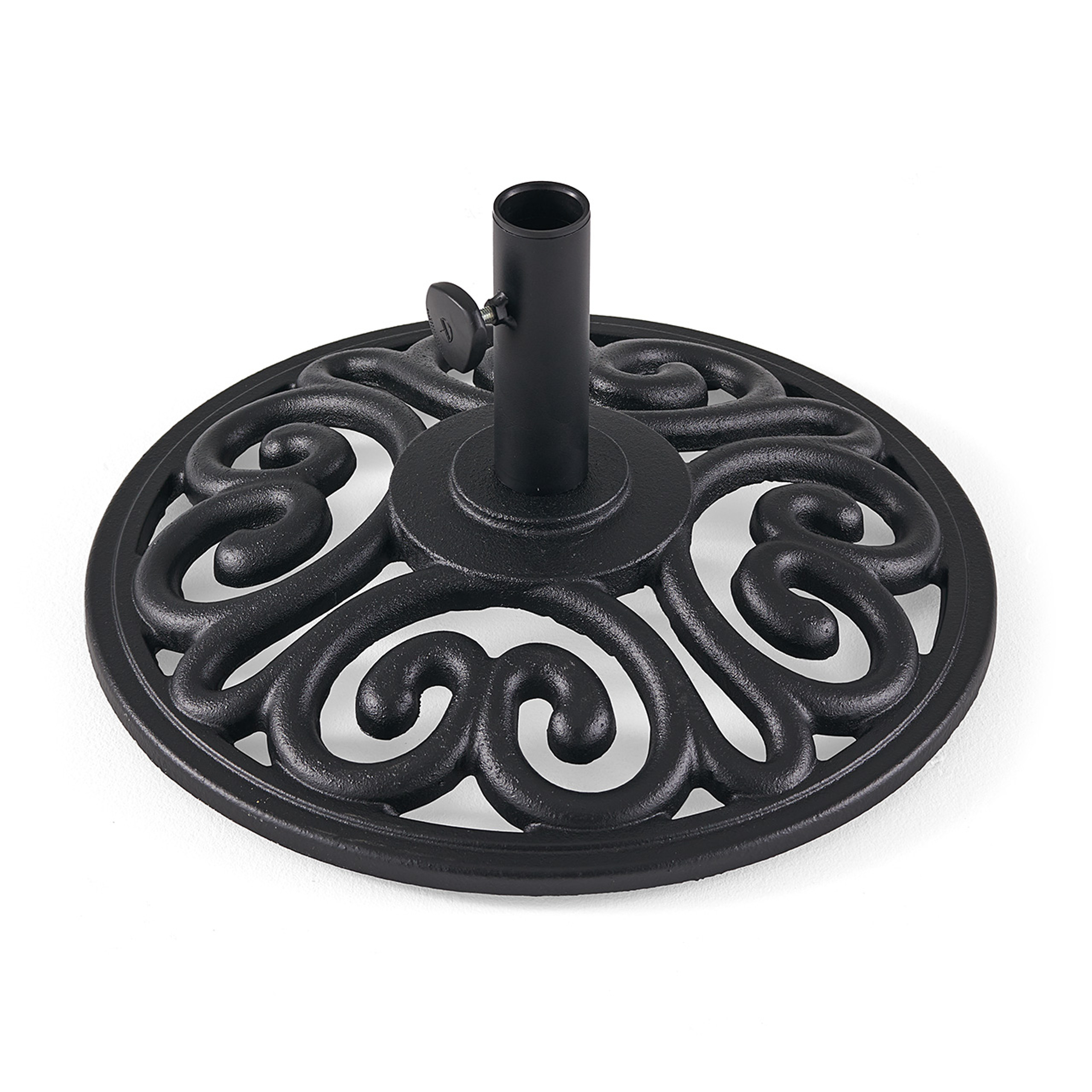 Treasure Garden 70 lb. Black Cast Iron Umbrella Base