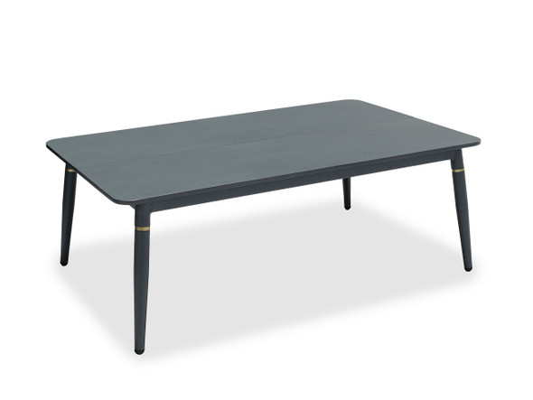 Key West Dark Grey Aluminum 43 x 27 in. Coffee Table