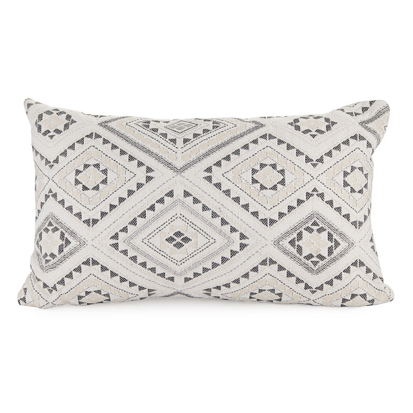 Embroidered Navajo 20 x 12 in. Lumbar Pillow
