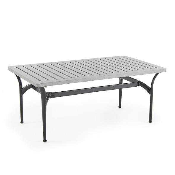 Metro Meteor Aluminum 52 x 30 in. Slat Top Coffee Table