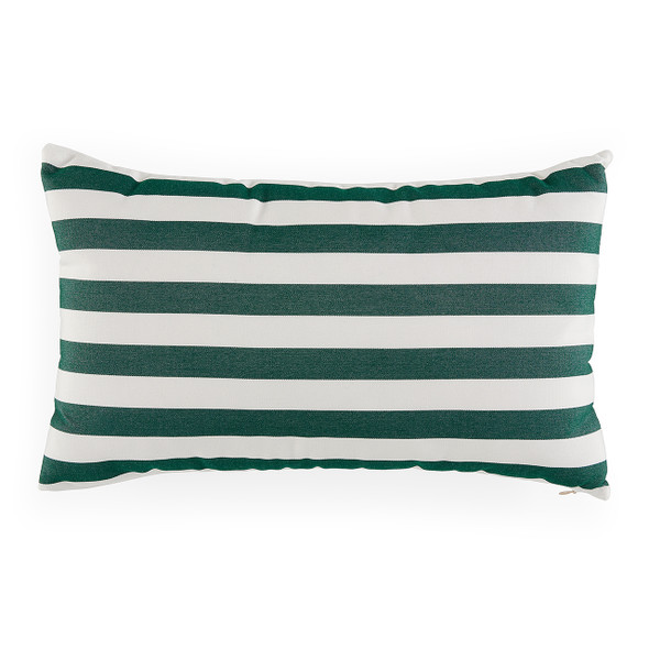 Mason Forest Green 12 x 20 in. Stripe Pillow