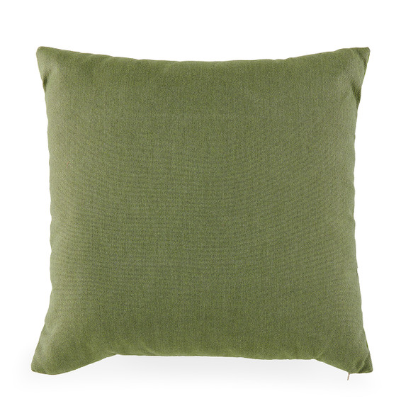 Mainstreet Moss and Canvas Ginko 20 in. Sq. Throw Pillow