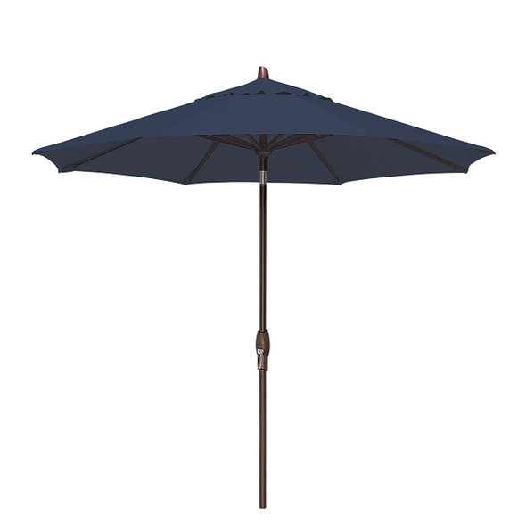 Treasure Garden 9 ft. Bronze Aluminum Single Wind Vent Market Umbrella
