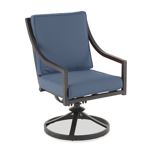Hill Country Aged Bronze Aluminum with Cushions Swivel Rocker - Hill Country Aged Bronze Aluminum with Cushions Swivel Rocker -