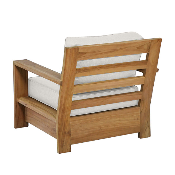 Castello Natural Oil Stain Teak with Cushions Club Chair