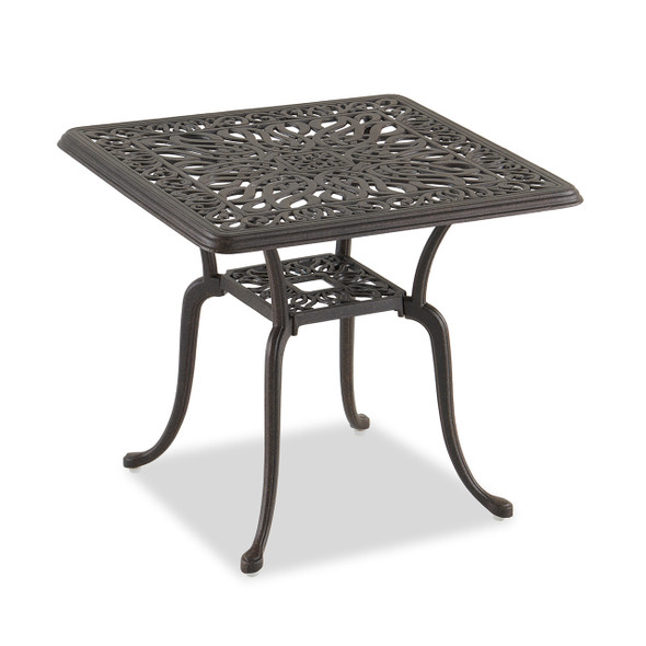 Cadiz Aged Bronze Cast Aluminum 24 in. Sq. End Table -