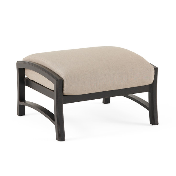 Lodge Aged Bronze Aluminum with Cast Ash Cushion Ottoman