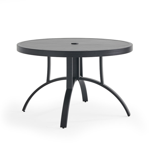 Hill Country Aged Bronze Aluminum 48 in. D Dining Table -
