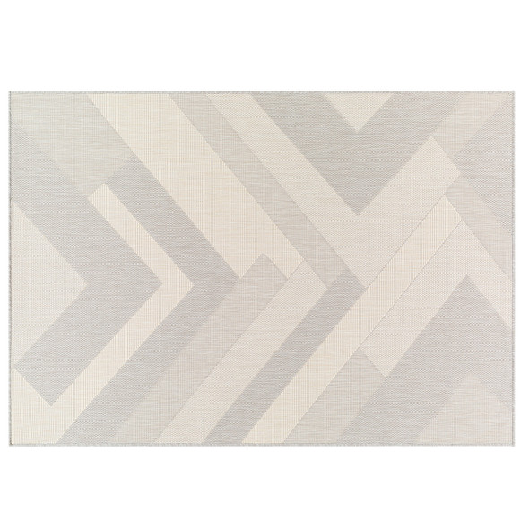 Light Grey Herringbone Rug