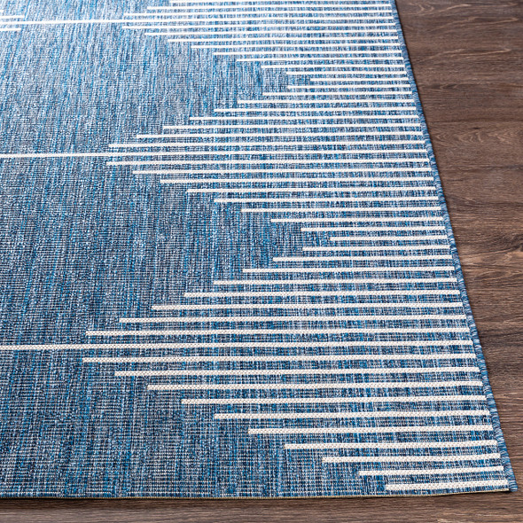 Blue Diamond and White Stripes Rug Blue Diamond and White Stripes Rug