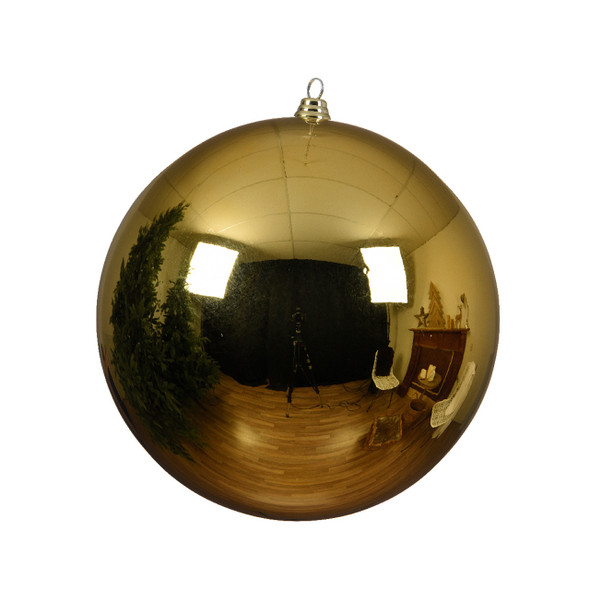 250 mm Gold Shiny Shatterproof Christmas Ball Ornament