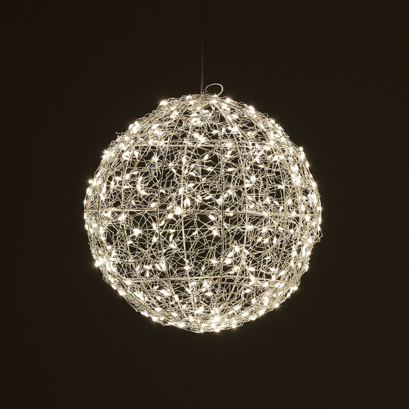 11 in. Sphere with 400 Micro Warm White LED Lights