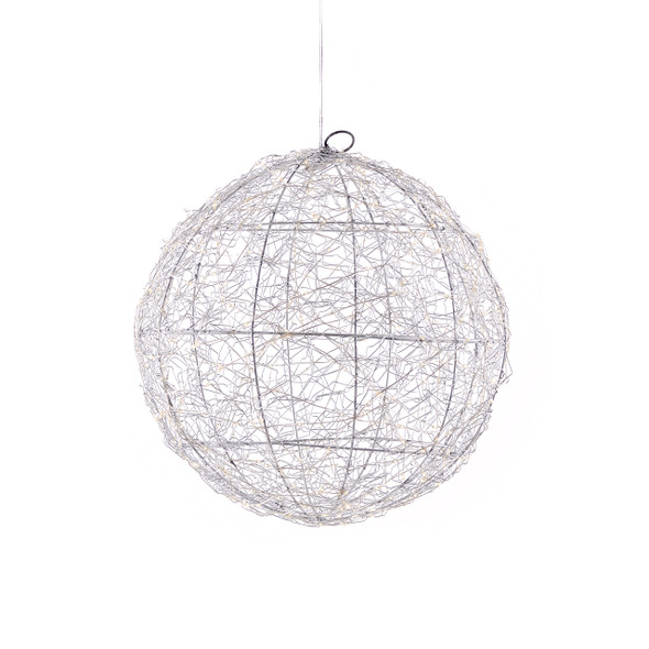 11 in. Sphere with 400 Micro Warm White LED Lights