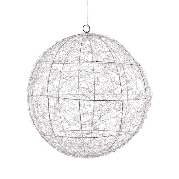 15 in. Sphere with 600 Micro Warm White LED Lights