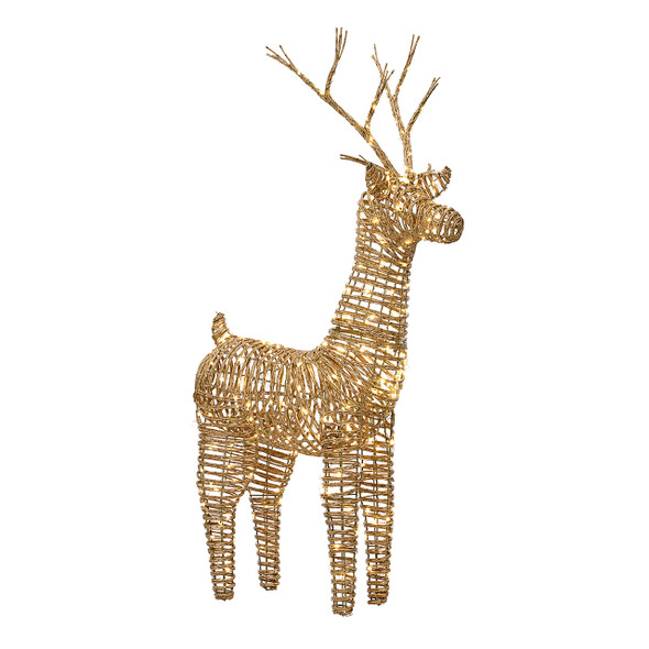 3.4 ft. Natural Reindeer with 360 Micro Warm White LED Lights