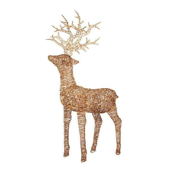 5.9 ft. Natural Reindeer with 1320 Micro Warm White LED Lights